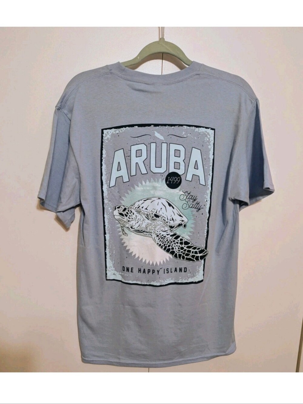 Aruba Graphic Sea Turtle T Shirt M